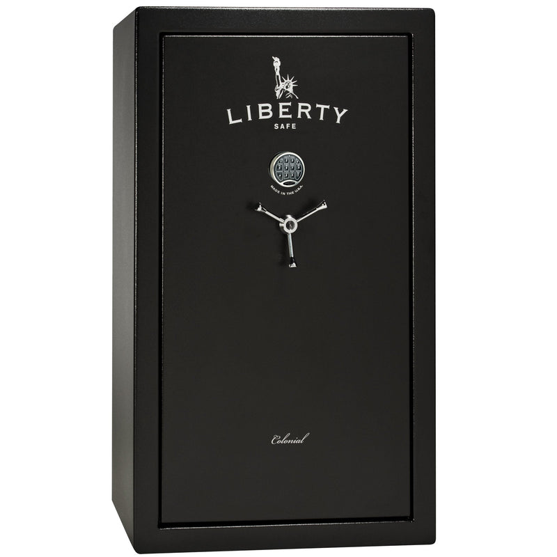 Colonial Series | Level 4 Security | 75 Minute Fire Protection | 30 PRO FLEX | DIMENSIONS: 60.5"(H) X 36"(W) X 22"(D*) | Black Textured | Electronic Lock - Closed | Idaho Safe & Vault, Caldwell Idaho