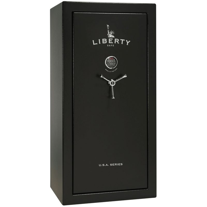 USA Series | Level 3 Security | 60 Minute Fire Rating | 30 | Dimensions: 60.5"(H) x 30"(W) x 22"(D) | Black Textured | Electronic Lock | Idaho Safe & Vault, Caldwell Idaho