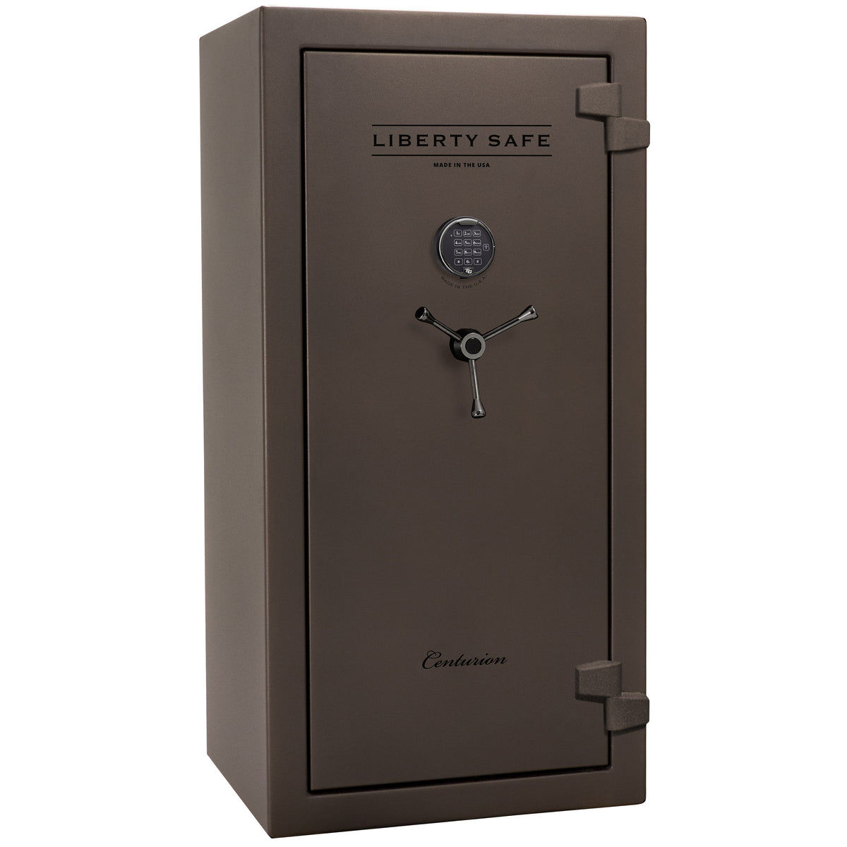 Liberty Centurion 24-Gun Safe | Bronze Texture — Top Detail View | Idaho Safe & Vault