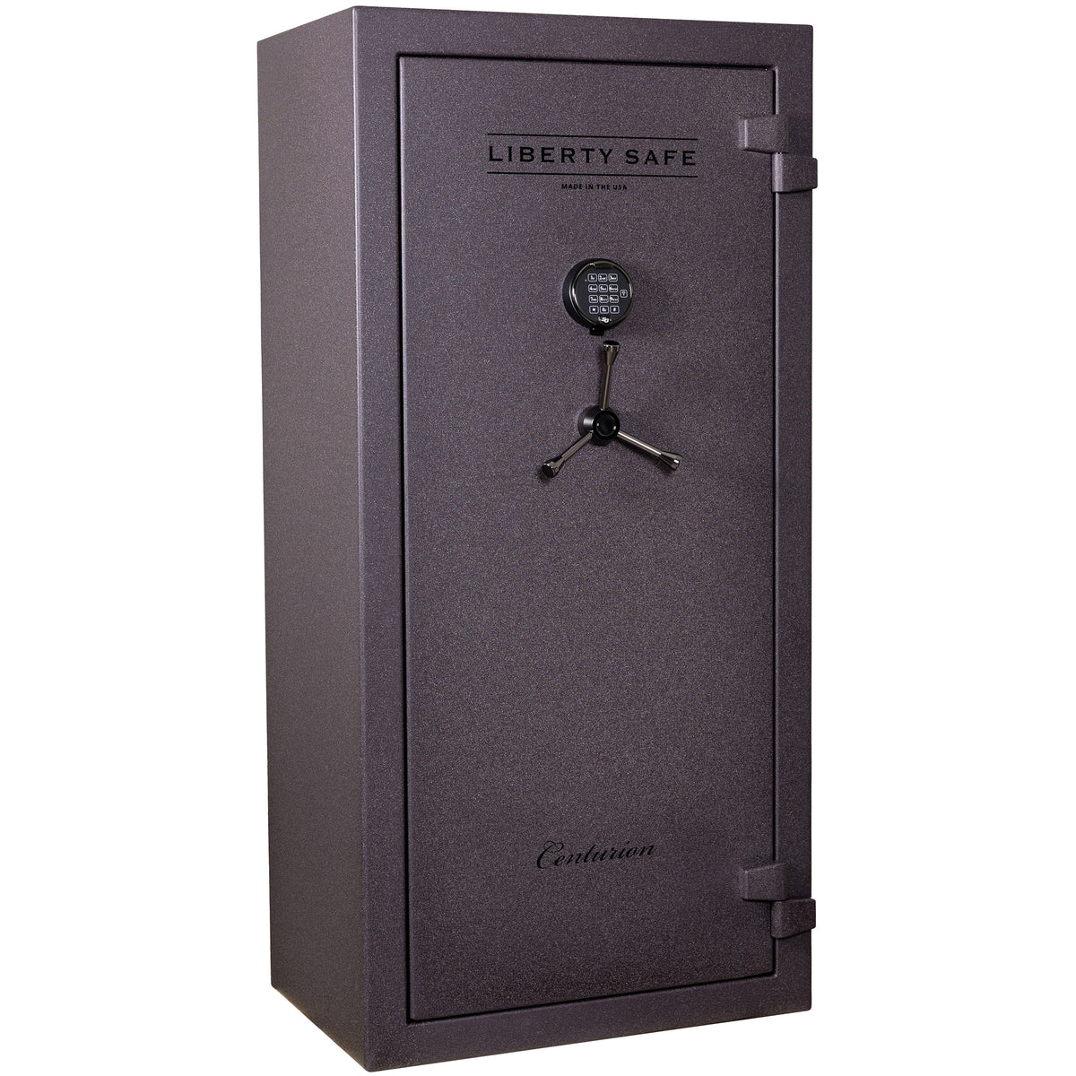 Liberty Centurion 24-Gun Safe | Forged Red | Electronic Lock — Closed Exterior | Idaho Safe & Vault