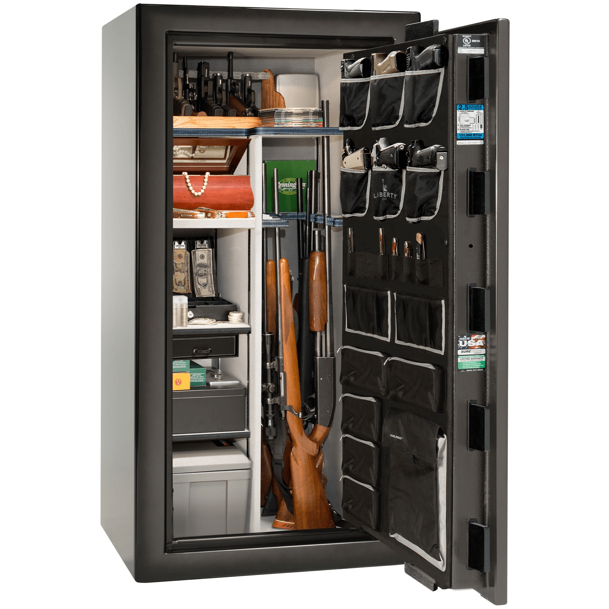 Magnum Series | Level 8 Security | 2.5 Hours Fire Protection | 40 | Dimensions: 66.5"(H) x 36"(W) x 32"(D) | Blue Gloss | Electronic Lock | Idaho Safe & Vault, Caldwell Idaho