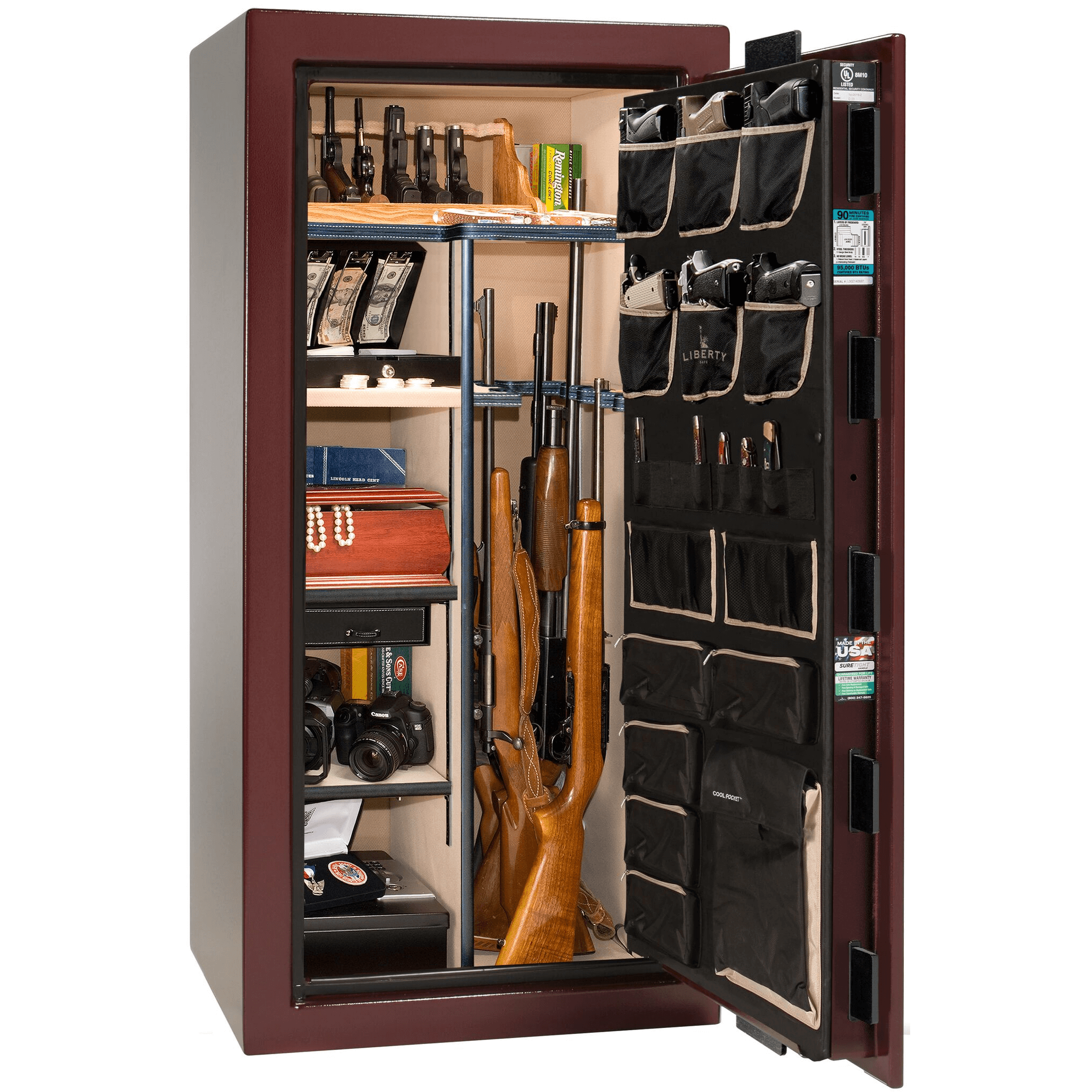 Lincoln Series | Level 5 Security | 110 Minute Fire Protection | 40 | Dimensions: 66.5"(H) x 36"(W) x 32"(D) | Gray Marble | Electronic Lock | Idaho Safe & Vault, Caldwell Idaho