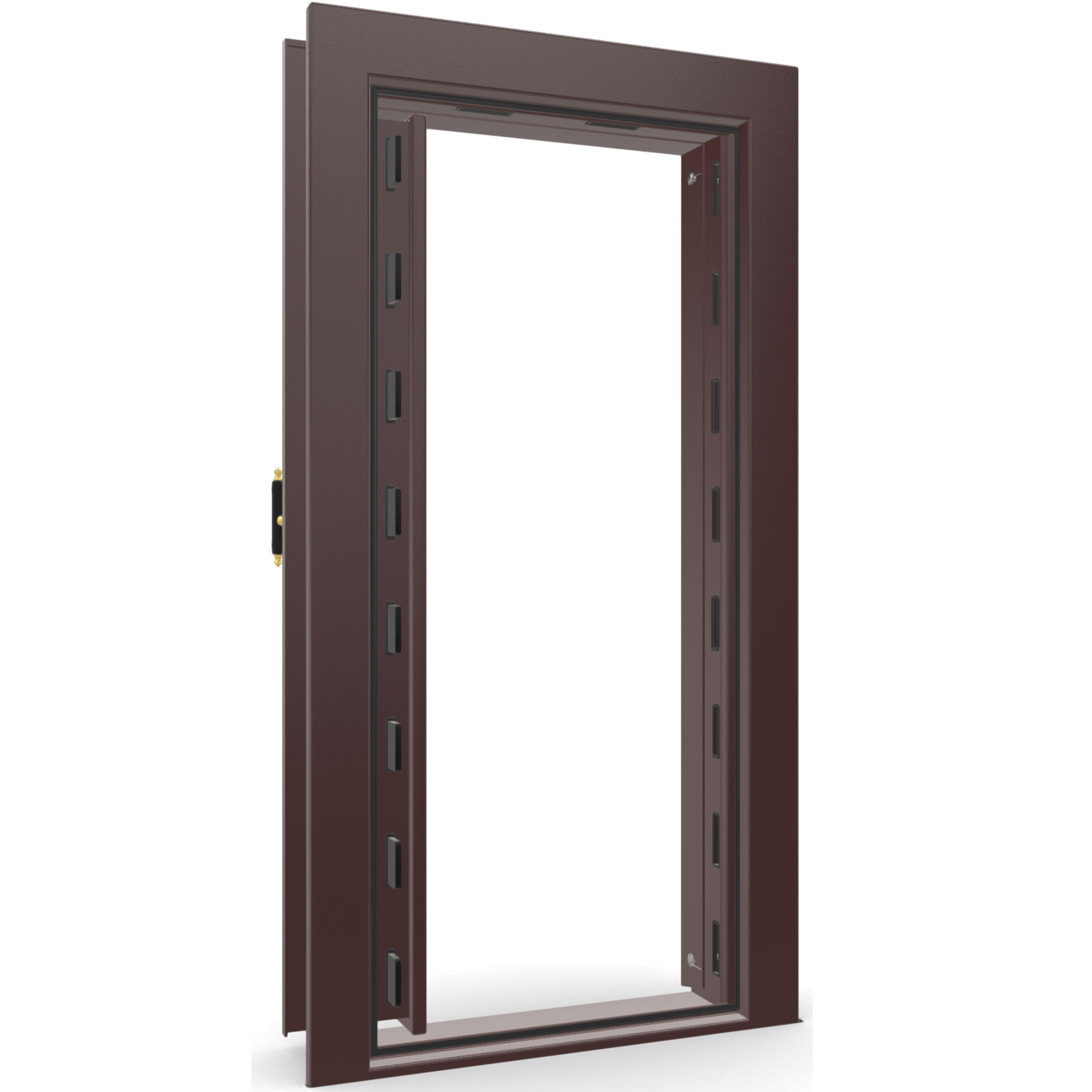 Vault Door Series | In-Swing | Left  Hinge | Burgundy Marble | Electronic Lock - open | Idaho Safe & Vault, Caldwell Idaho