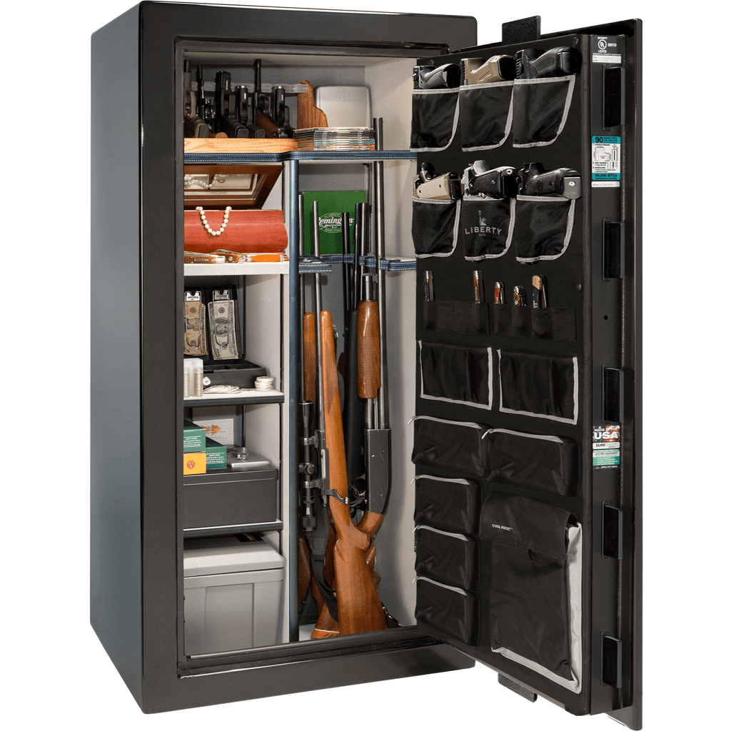 Lincoln Series | Level 5 Security | 110 Minute Fire Protection | 40 | Dimensions: 66.5"(H) x 36"(W) x 32"(D) | White Marble | Electronic Lock | Idaho Safe & Vault, Caldwell Idaho