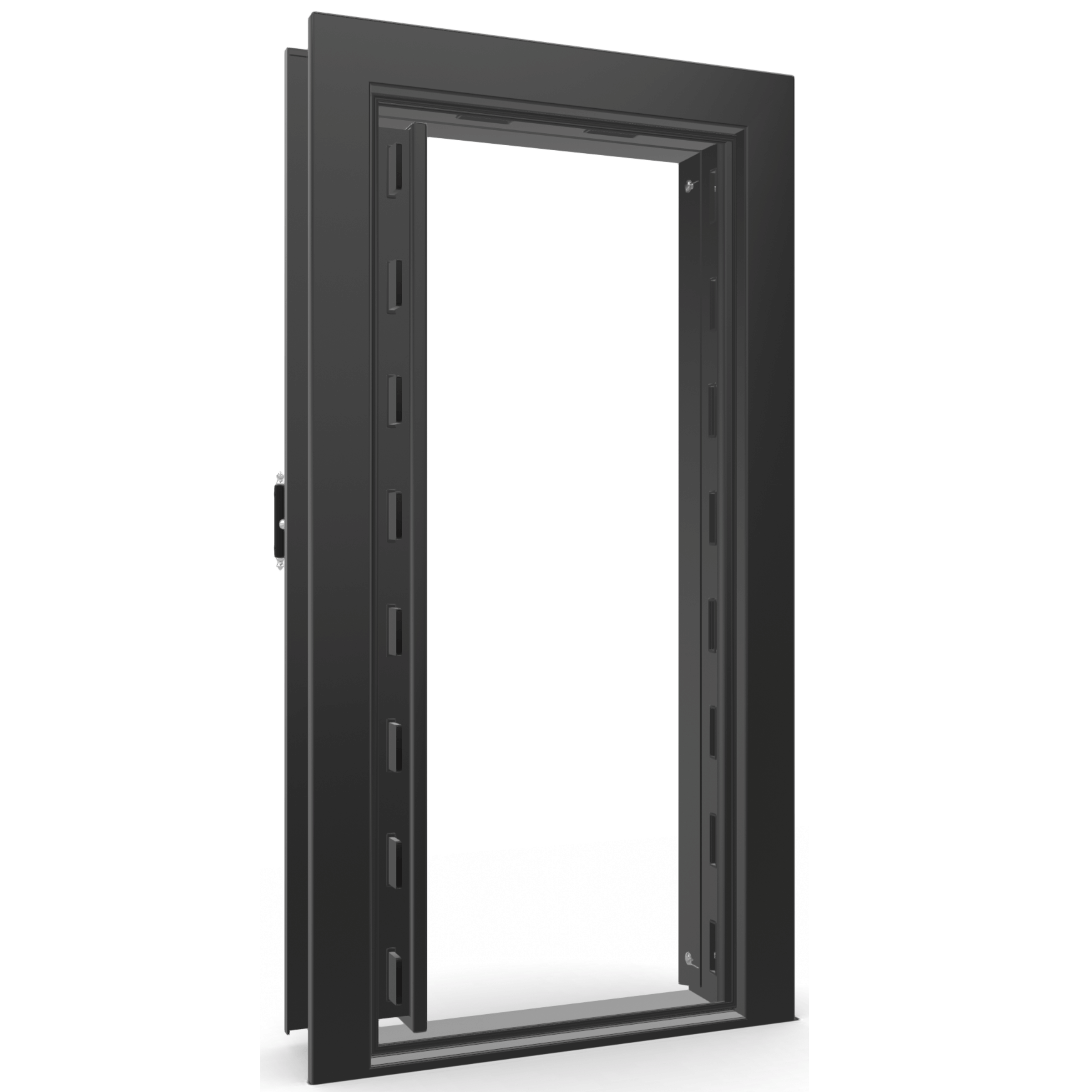 Vault Door Series | In-Swing | Left  Hinge | Black Gloss | Electronic Lock - open | Idaho Safe & Vault, Caldwell Idaho