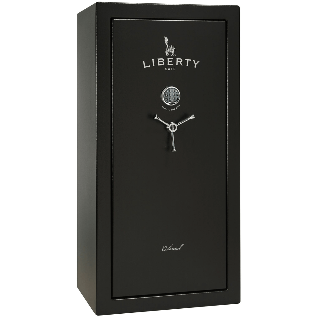 Colonial Series | Level 4 Security | 75 Minute Fire Protection | 23 | DIMENSIONS: 60.5"(H) X 30"(W) X 22"(D*) | Black Textured | Electronic Lock | Idaho Safe & Vault, Caldwell Idaho