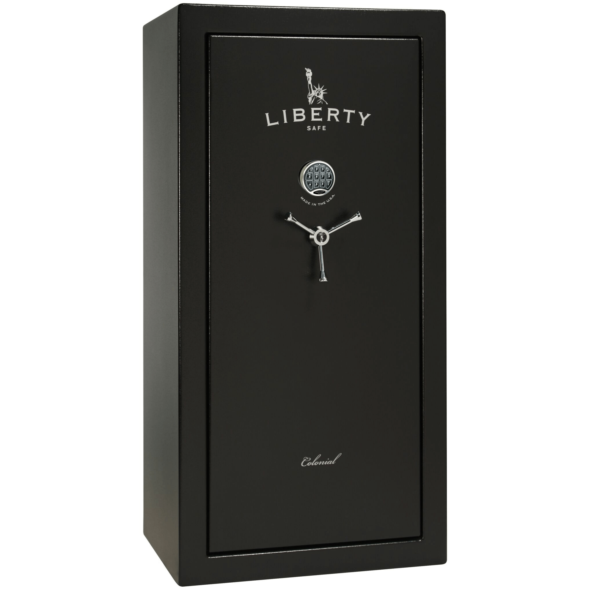 Colonial Series | Level 4 Security | 75 Minute Fire Protection | 23 | DIMENSIONS: 60.5"(H) X 30"(W) X 22"(D*) | Black Textured | Electronic Lock | Idaho Safe & Vault, Caldwell Idaho