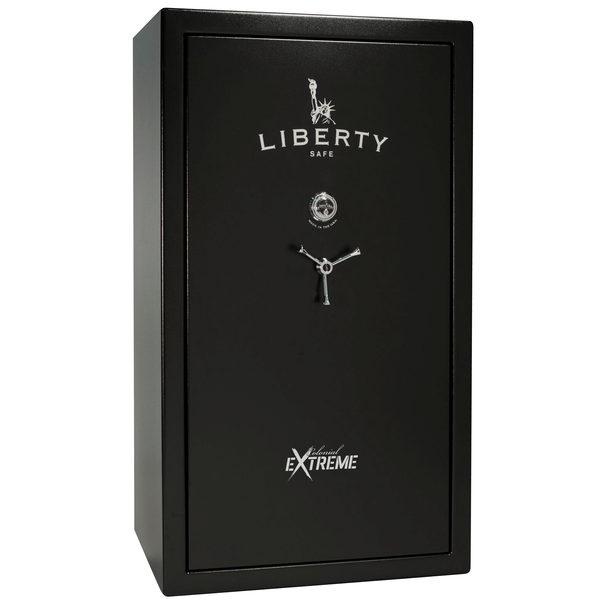 Colonial Series | Level 4 Security | 75 Minute Fire Protection | 50XT | DIMENSIONS: 72.5"(H) X 42"(W) X 27.5"(D*) | Black Textured | Mechanical Lock | Idaho Safe & Vault, Caldwell Idaho