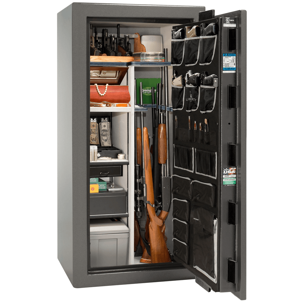 Magnum Series | Level 8 Security | 2.5 Hours Fire Protection | 25 | Dimensions: 60.5"(H) x 30"(W) x 28.5"(D) | Gray Marble | Electronic Lock | Idaho Safe & Vault, Caldwell Idaho