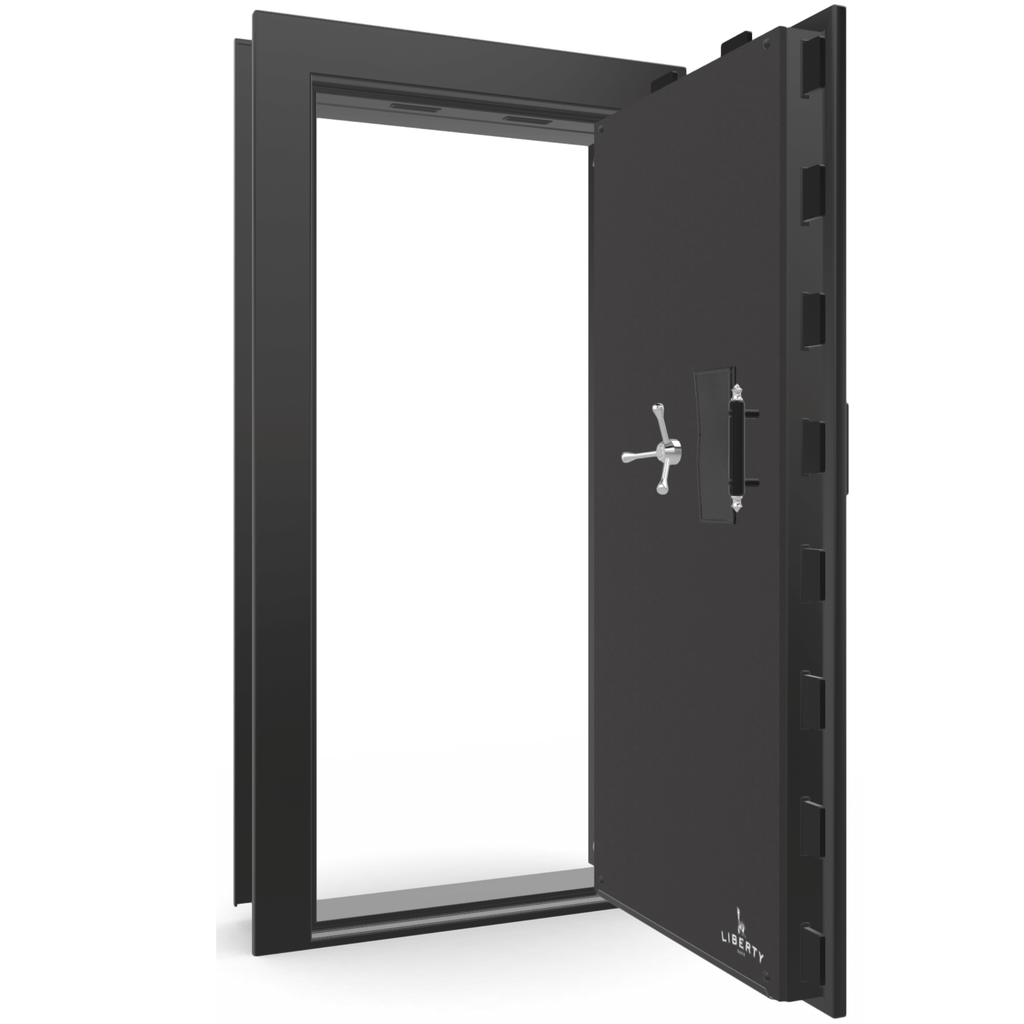 Vault Door Series | Out-Swing | Right  Hinge | Black Gloss | Electronic Lock - open | Idaho Safe & Vault, Caldwell Idaho