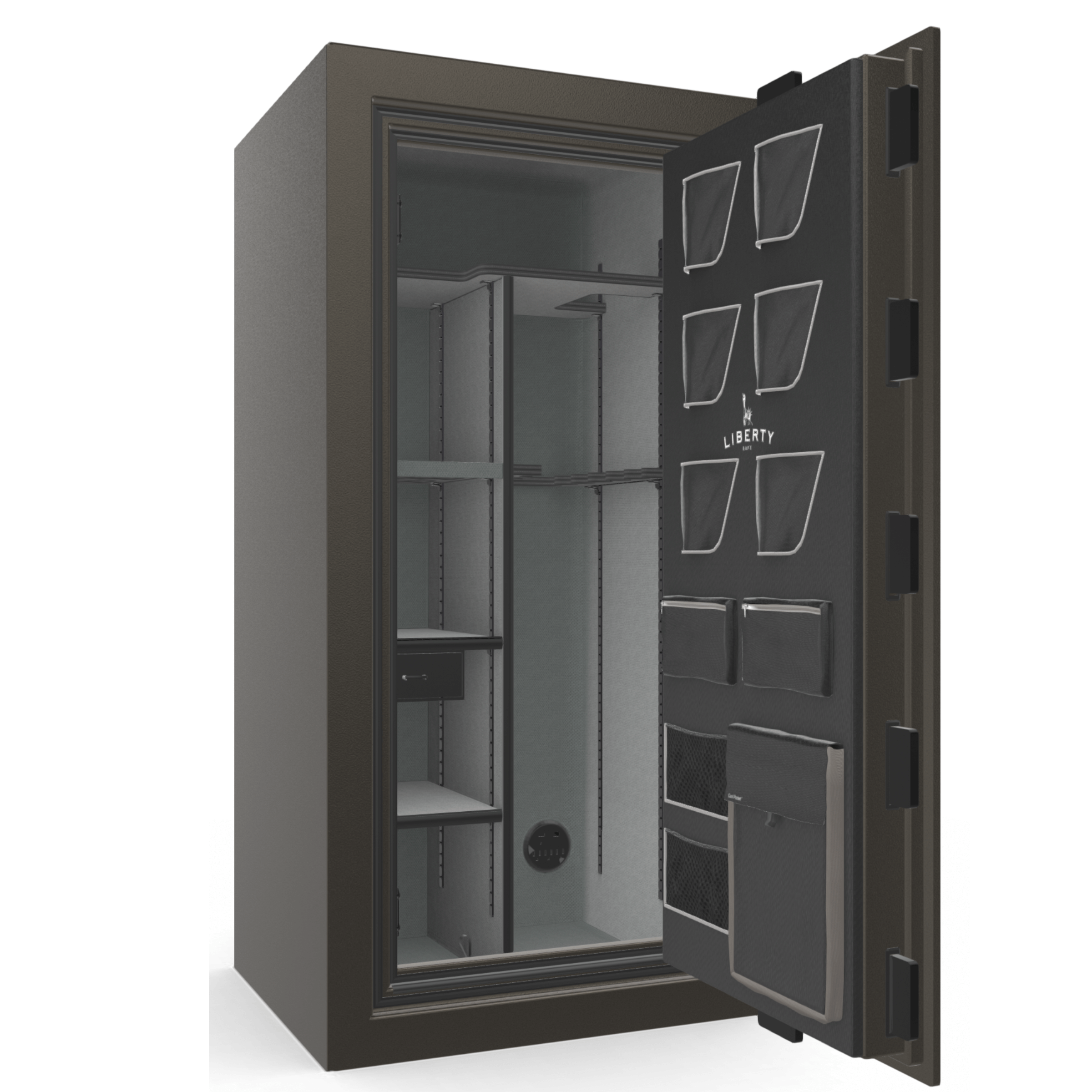 Classic Plus Series | Level 7 Security | 110 Minute Fire Protection | 25 | DIMENSIONS: 60.5"(H) X 30"(W) X 28.5"(D) | White Marble | Electronic Lock | Idaho Safe & Vault, Caldwell Idaho