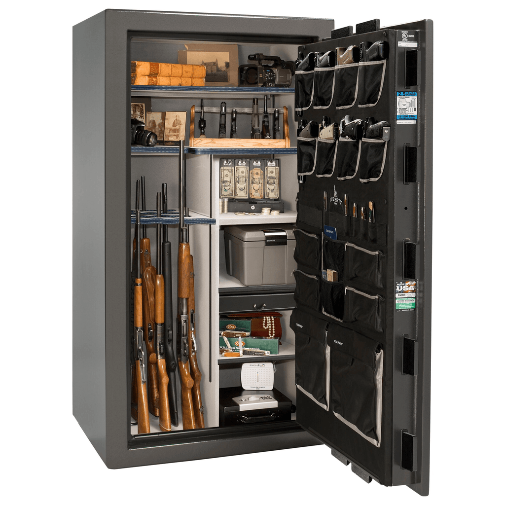 Magnum Series | Level 8 Security | 2.5 Hours Fire Protection | 50 | Dimensions: 72.5"(H) x 42"(W) x 32"(D) | Burgundy Marble | Electronic Lock | Idaho Safe & Vault, Caldwell Idaho