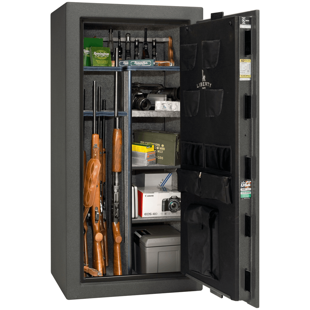 Colonial Series | Level 4 Security | 75 Minute Fire Protection | 23 | DIMENSIONS: 60.5"(H) X 30"(W) X 22"(D*) | Granite Textured | Mechanical Lock Open | Idaho Safe & Vault, Caldwell Idaho