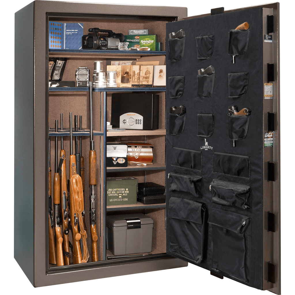 Colonial Series | Level 4 Security | 75 Minute Fire Protection | 50 | DIMENSIONS: 72.5"(H) X 42"(W) X 27.5"(D*) | Bronze Textured | Electronic Lock Open | Idaho Safe & Vault, Caldwell Idaho