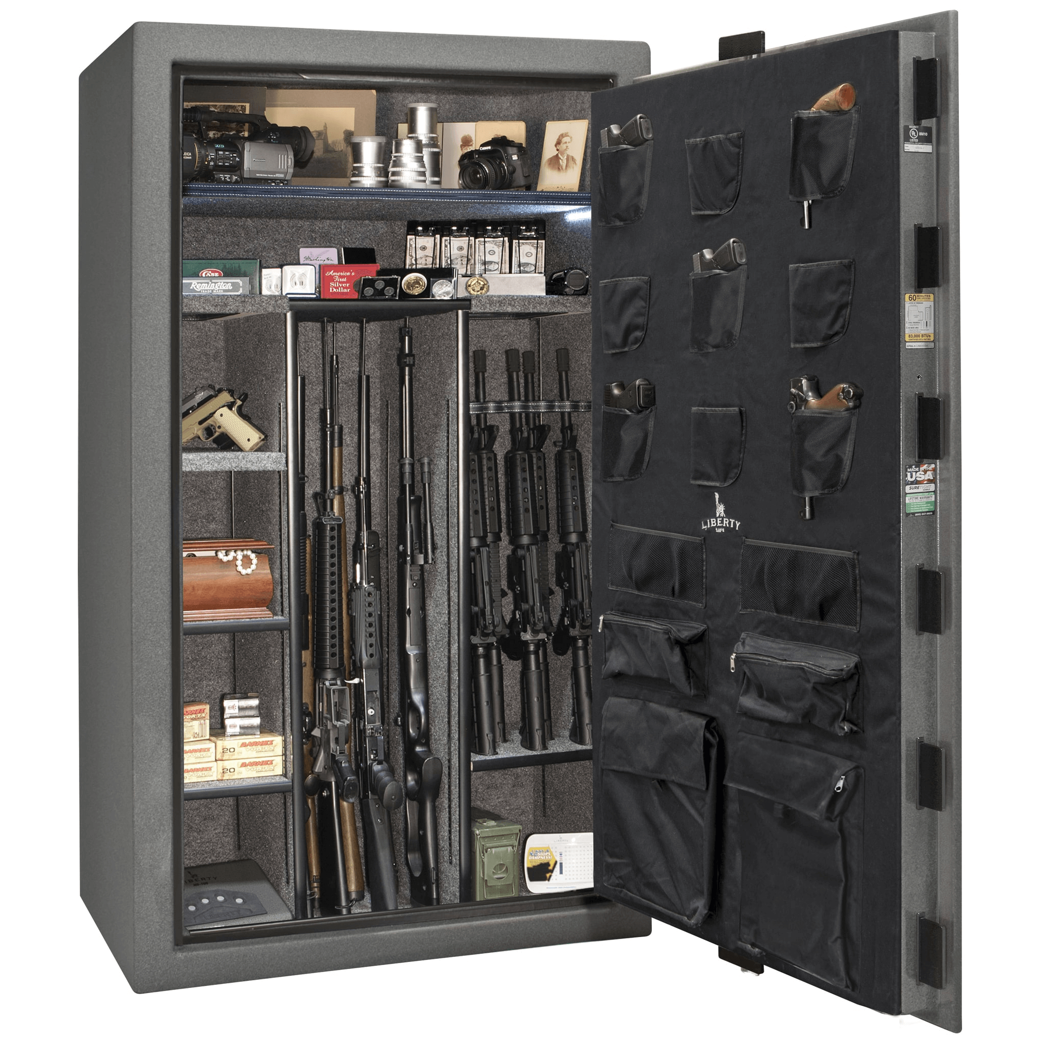 Colonial Series | Level 4 Security | 75 Minute Fire Protection | 50XT | DIMENSIONS: 72.5"(H) X 42"(W) X 27.5"(D*) | Granite Textured | Mechanical Lock Open | Idaho Safe & Vault, Caldwell Idaho