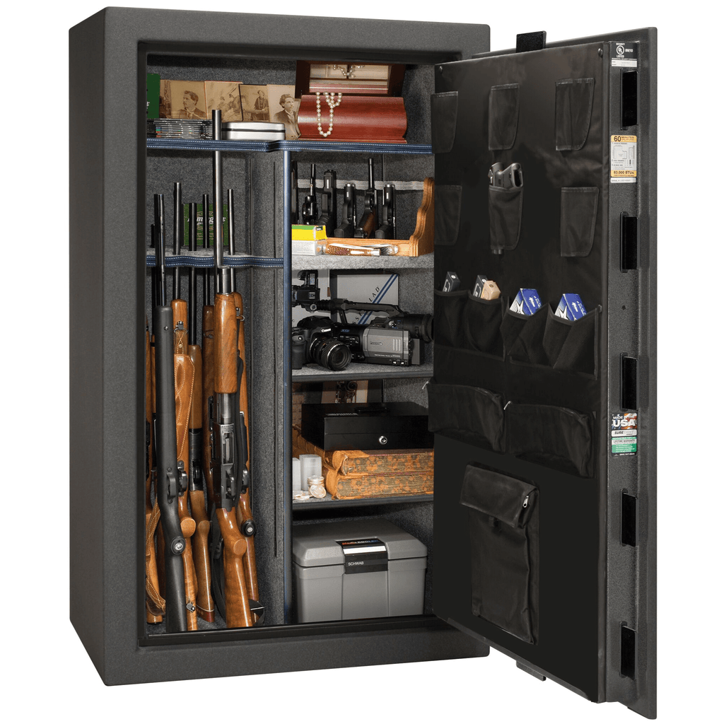 Colonial Series | Level 4 Security | 75 Minute Fire Protection | 30 | DIMENSIONS: 60.5"(H) X 36"(W) X 22"(D*) | Granite Textured | Mechanical Lock Open | Idaho Safe & Vault, Caldwell Idaho
