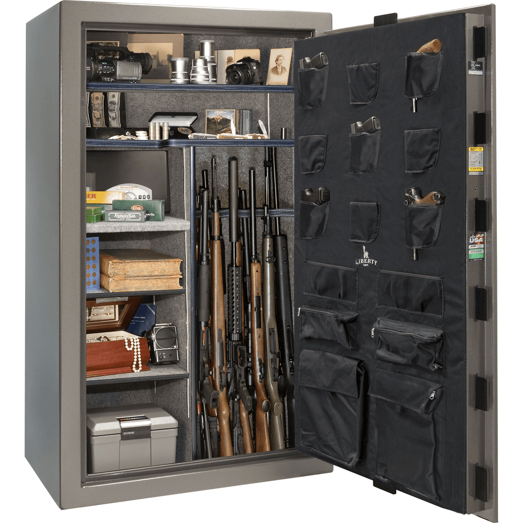 Colonial Series | Level 4 Security | 75 Minute Fire Protection | 50 | DIMENSIONS: 72.5"(H) X 42"(W) X 27.5"(D*) | Gray Marble | Mechanical Lock Open | Idaho Safe & Vault, Caldwell Idaho