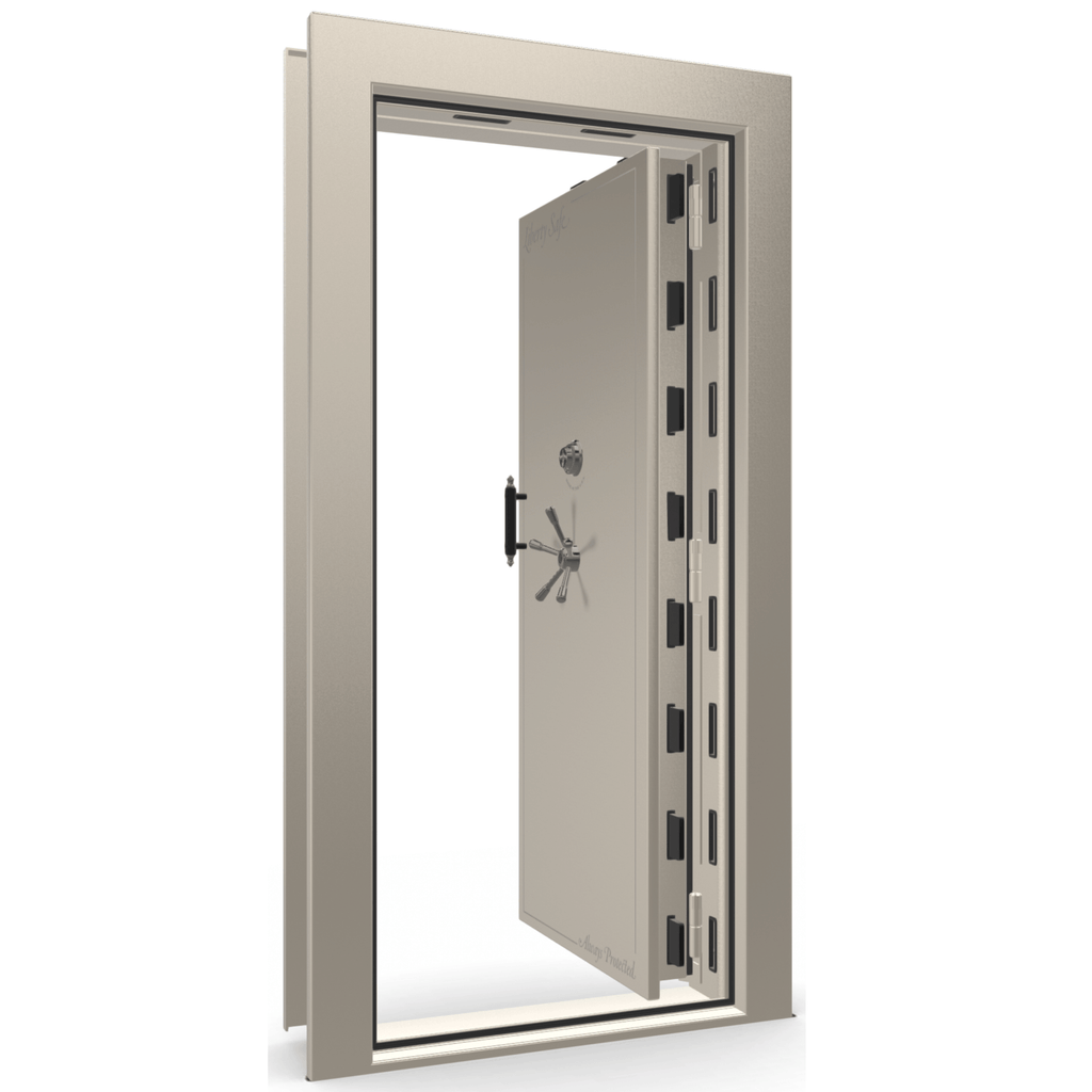 Vault Door Series | In-Swing | Right Hinge | Champagne Gloss | Mechanical Lock - open | Idaho Safe & Vault, Caldwell Idaho