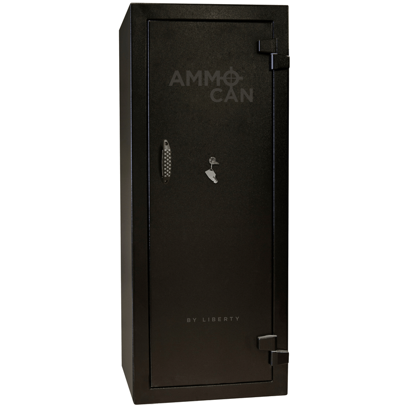 Ammo Can | 18 | Black | Chrome Electronic Lock | 59.5"(H) x 24.25"(W) x 22"(D) | Idaho Safe & Vault, Caldwell Idaho