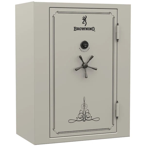 Browning | M49: 60"(H)  x 43"(W) x 25.5"(D) | Putty Gray Gloss  | Black Chrome | Electronic