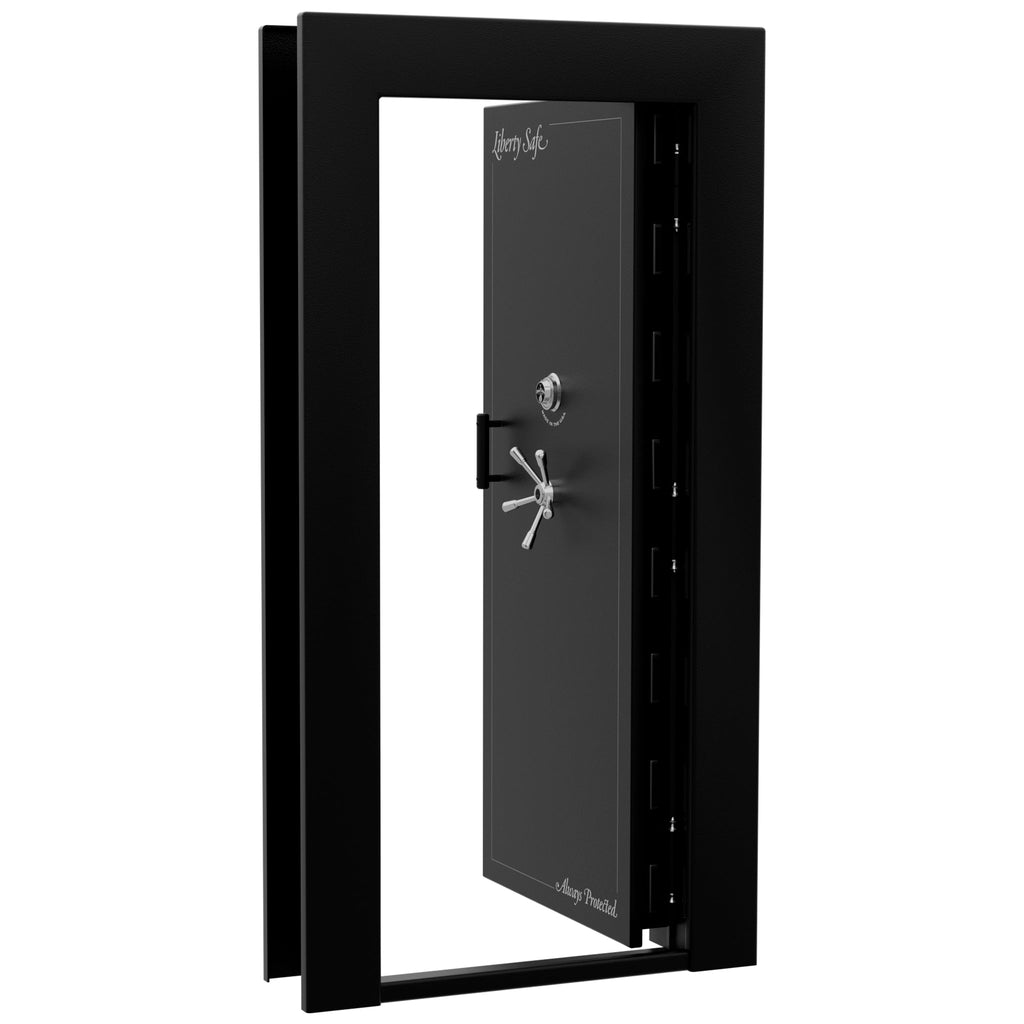 Vault Door Series | In-Swing | Right Hinge | Black Textured | Mechanical Lock - Open | Idaho Safe & Vault, Caldwell Idaho