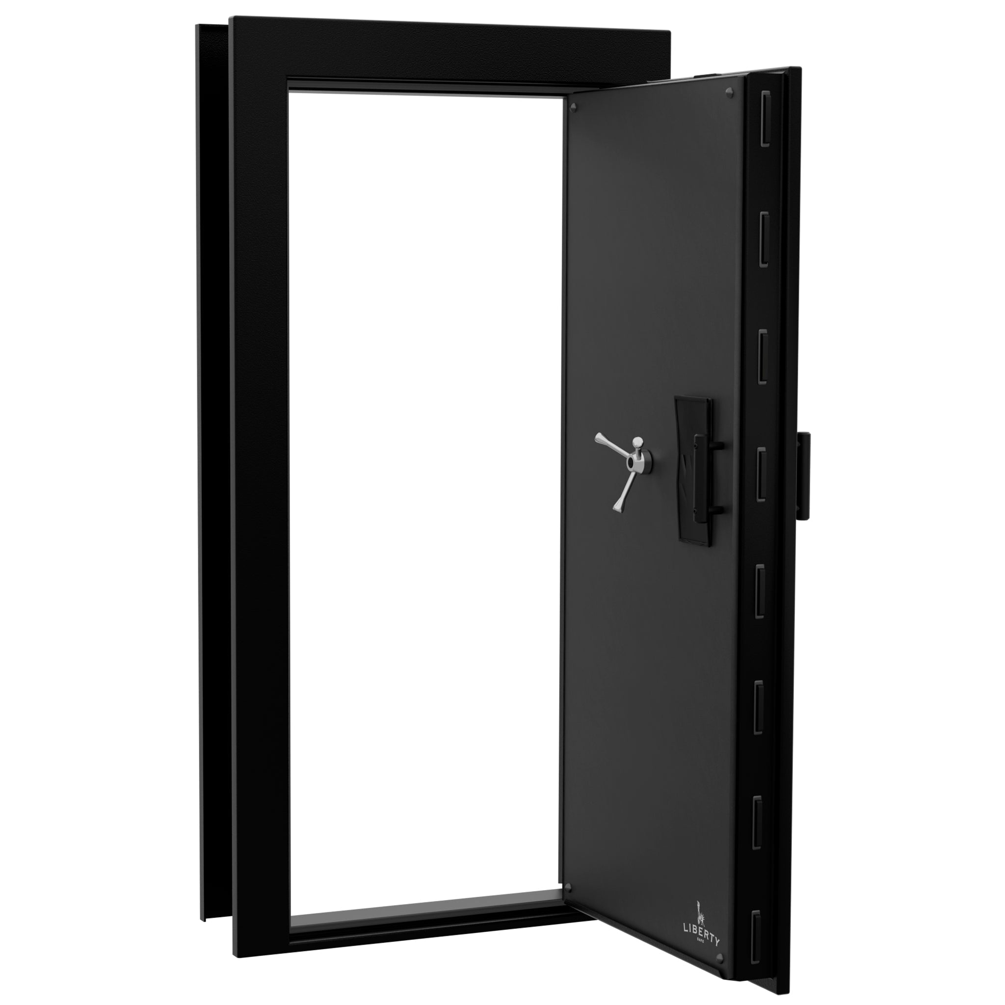 Vault Door Series | Out-Swing | Right  Hinge | Black Textured | Electronic Lock - open | Idaho Safe & Vault, Caldwell Idaho