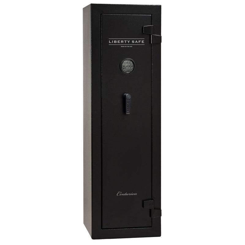 Centurion 12 | Level 1 Security | 30 Minute Fire Protection | Dimensions: 59.5" x 18.25" x 16" | Textured Black | Elock - No Door Panel Promotion - Closed Door | Idaho Safe & Vault, Caldwell Idaho