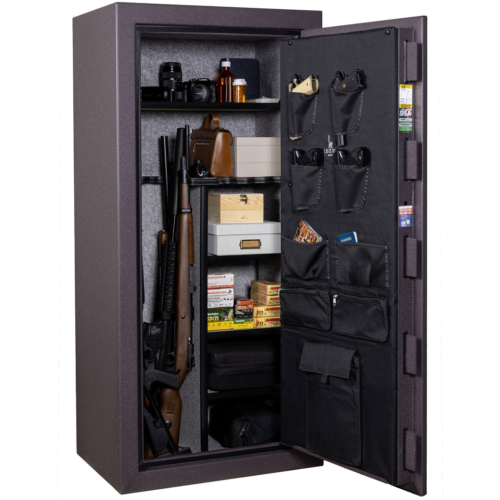Liberty Centurion 24-Gun Safe | Forged Red | Electronic Lock — Open Interior | Idaho Safe & Vault
