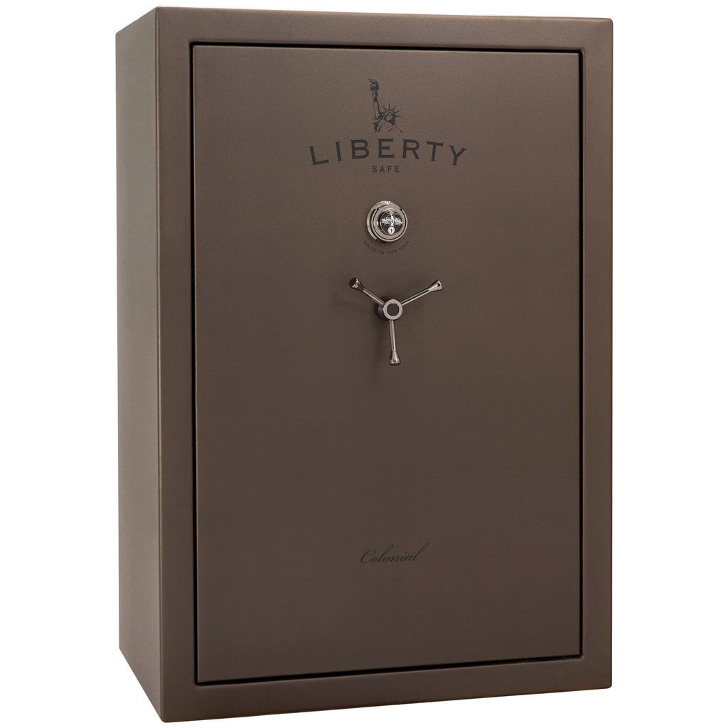 Colonial Series | Level 4 Security | 75 Minute Fire Protection | 35 | DIMENSIONS: 60.5"(H) X 42”(W) X 22"(D*) | Bronze Textured | Mechanical Lock - closed | Idaho Safe & Vault, Caldwell Idaho
