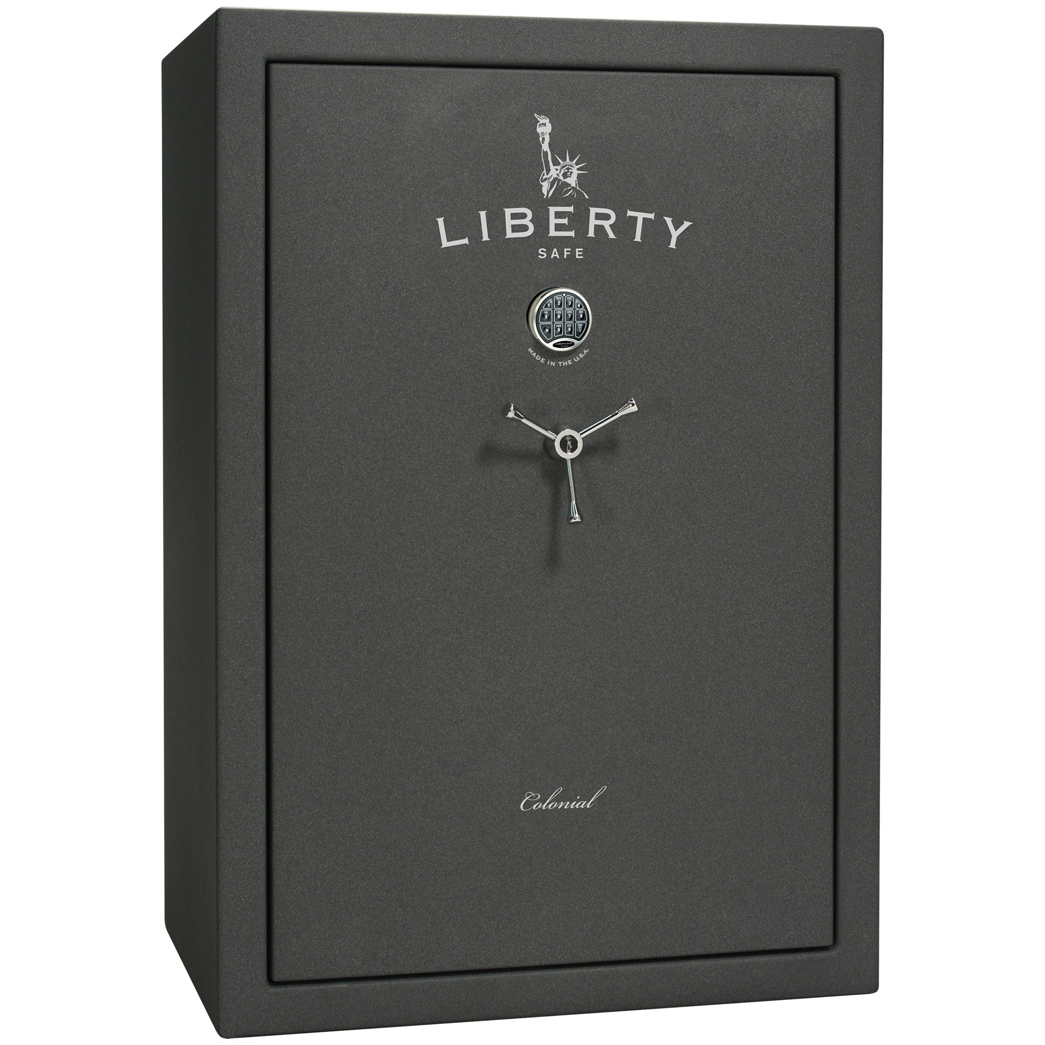 Colonial Series | Level 4 Security | 75 Minute Fire Protection | 35 | DIMENSIONS: 60.5"(H) X 42”(W) X 22"(D*) | Granite Textured | Electronic Lock - closed | Idaho Safe & Vault, Caldwell Idaho