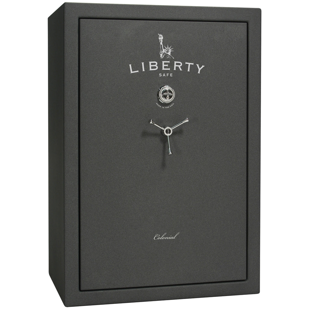 Colonial Series | Level 4 Security | 75 Minute Fire Protection | 35 | DIMENSIONS: 60.5"(H) X 42”(W) X 22"(D*) | Granite Textured | Mechanical Lock - closed | Idaho Safe & Vault, Caldwell Idaho