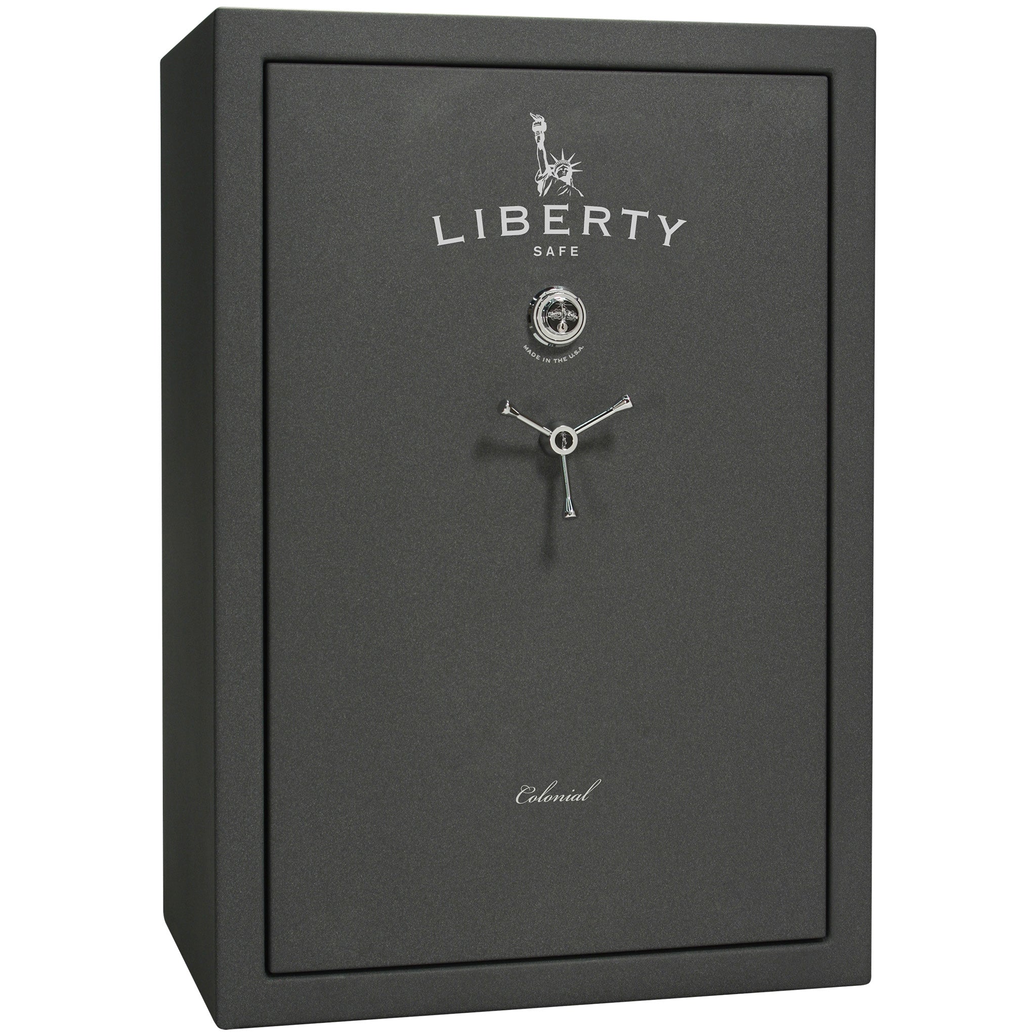 Colonial Series | Level 4 Security | 75 Minute Fire Protection | 35 | DIMENSIONS: 60.5"(H) X 42”(W) X 22"(D*) | Granite Textured | Mechanical Lock - closed | Idaho Safe & Vault, Caldwell Idaho