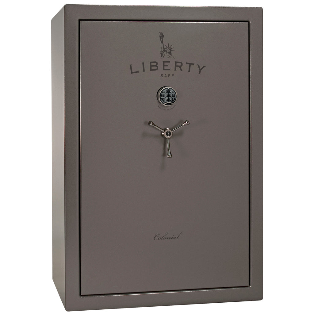Colonial Series | Level 4 Security | 75 Minute Fire Protection | 35 | DIMENSIONS: 60.5"(H) X 42”(W) X 22"(D*) | Gray Gloss | Electronic Lock - closed | Idaho Safe & Vault, Caldwell Idaho