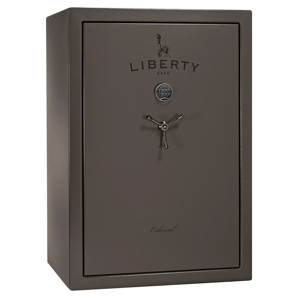 Colonial Series | Level 4 Security | 75 Minute Fire Protection | 35 | DIMENSIONS: 60.5"(H) X 42”(W) X 22"(D*) | Gray Marble | Electronic Lock - closed | Idaho Safe & Vault, Caldwell Idaho