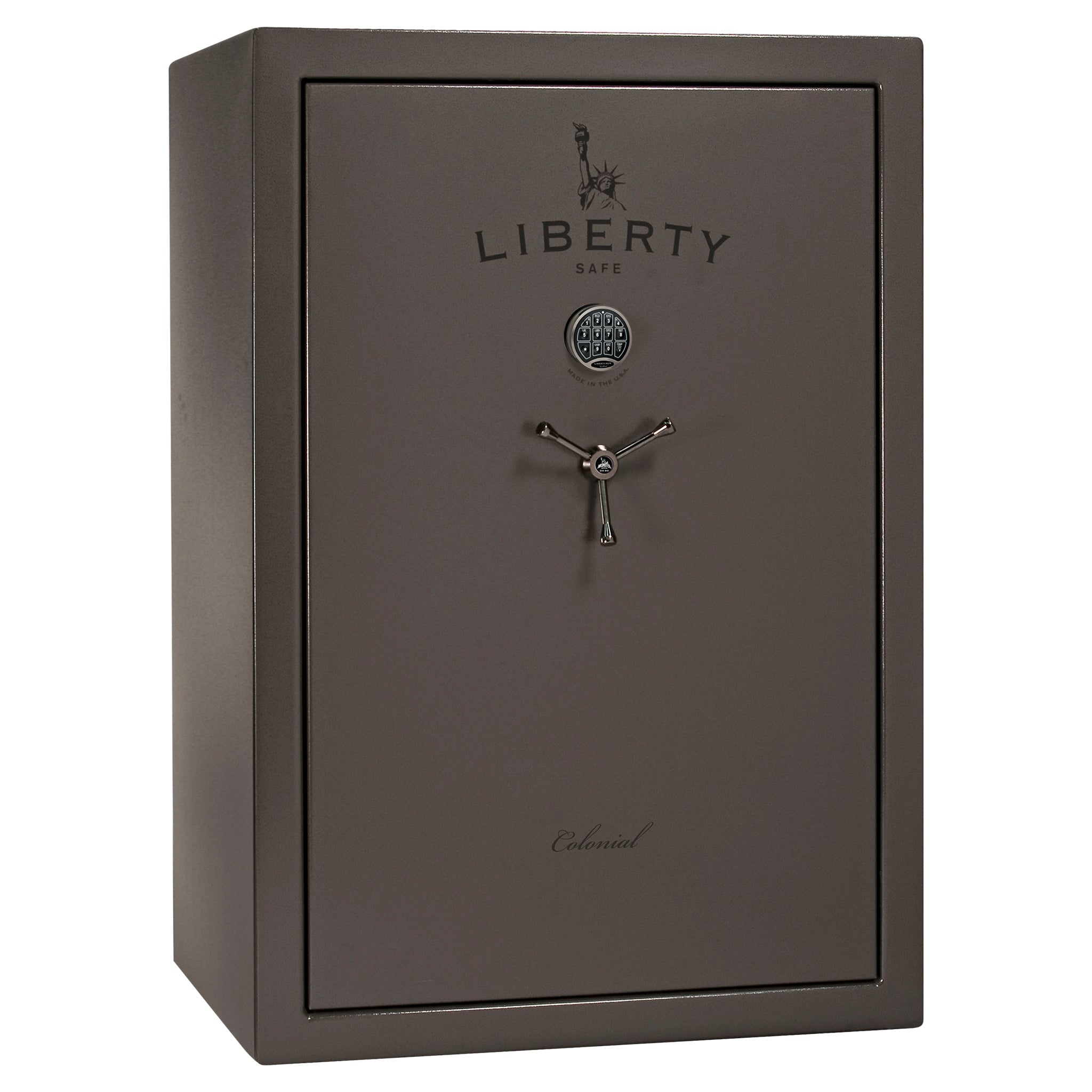 Colonial Series | Level 4 Security | 75 Minute Fire Protection | 35 | DIMENSIONS: 60.5"(H) X 42”(W) X 22"(D*) | Gray Marble | Electronic Lock - closed | Idaho Safe & Vault, Caldwell Idaho