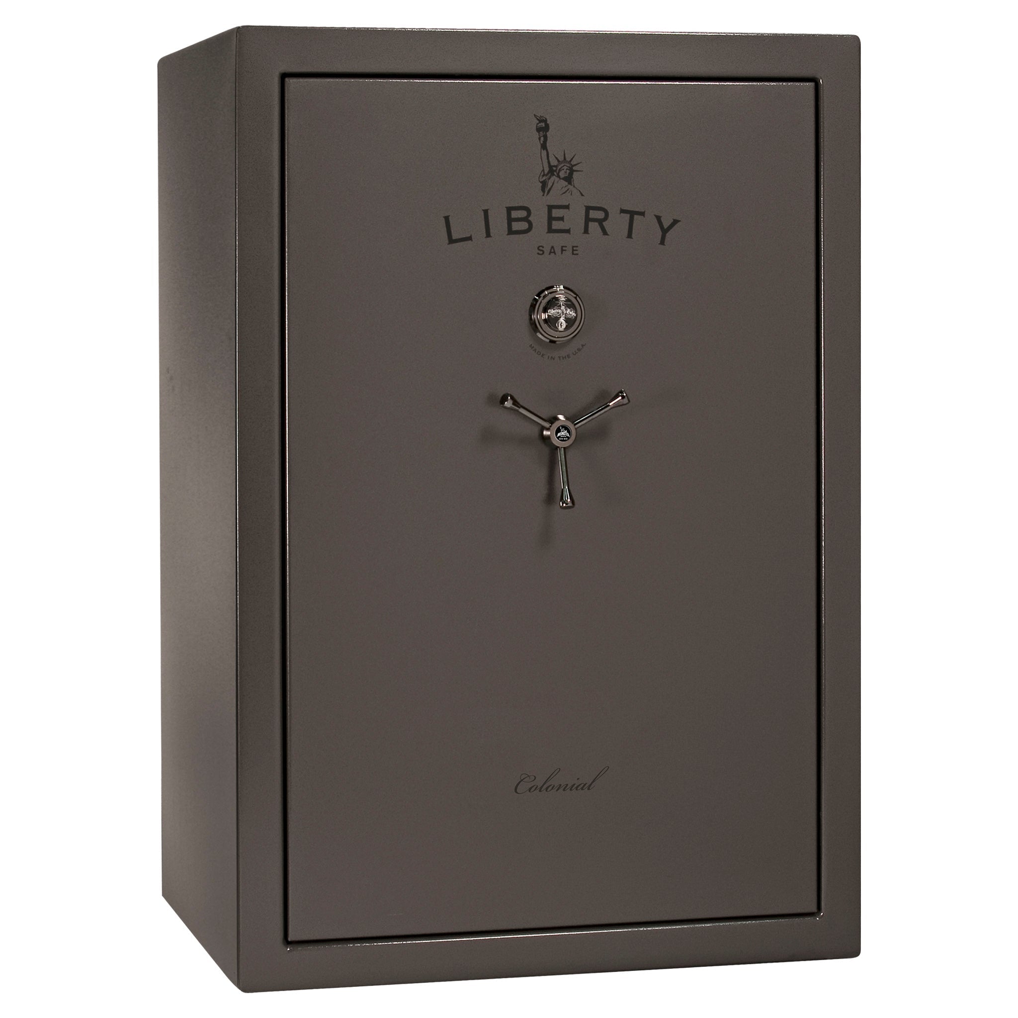 Colonial Series | Level 4 Security | 75 Minute Fire Protection | 35 | DIMENSIONS: 60.5"(H) X 42”(W) X 22"(D*) | Gray Marble | Mechanical Lock - closed | Idaho Safe & Vault, Caldwell Idaho
