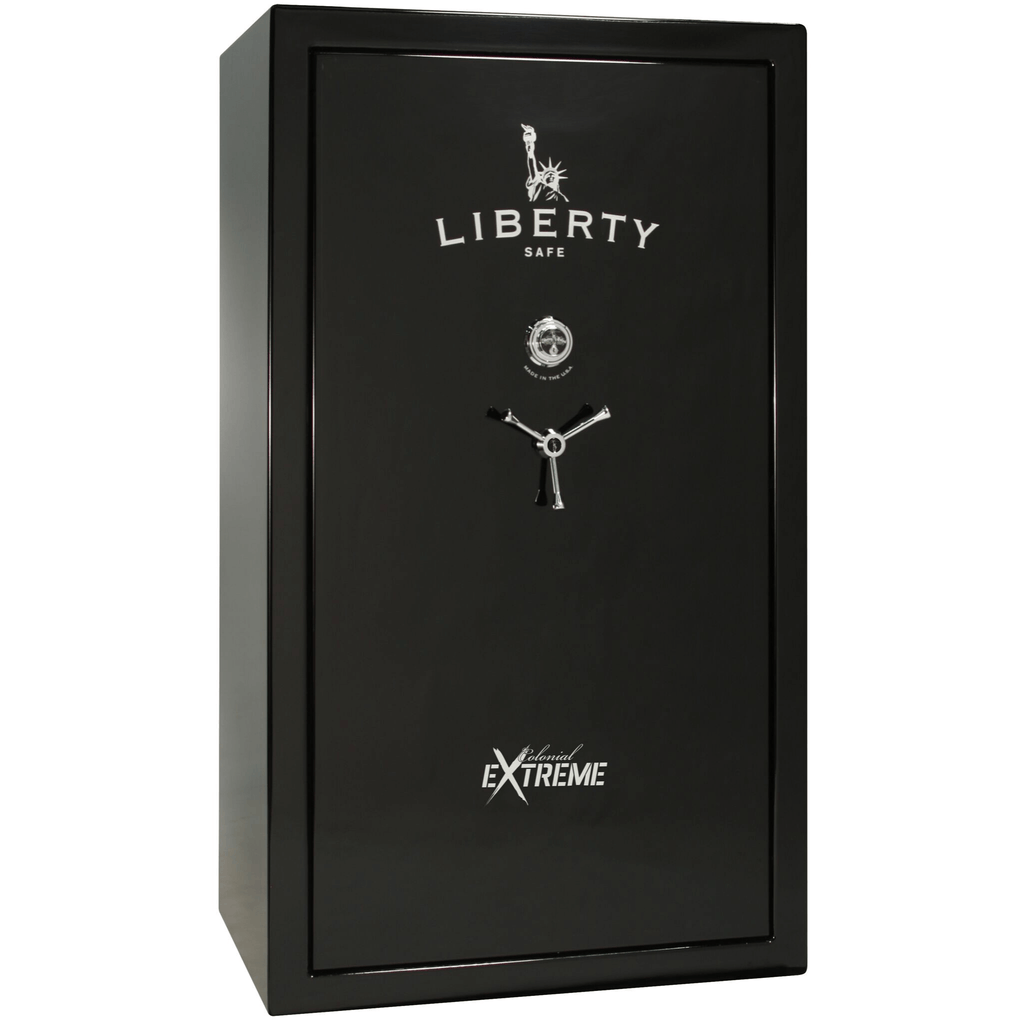 Colonial Series | Level 4 Security | 75 Minute Fire Protection | 50XT | DIMENSIONS: 72.5"(H) X 42"(W) X 27.5"(D*) | Black Gloss | Mechanical Lock | Idaho Safe & Vault, Caldwell Idaho