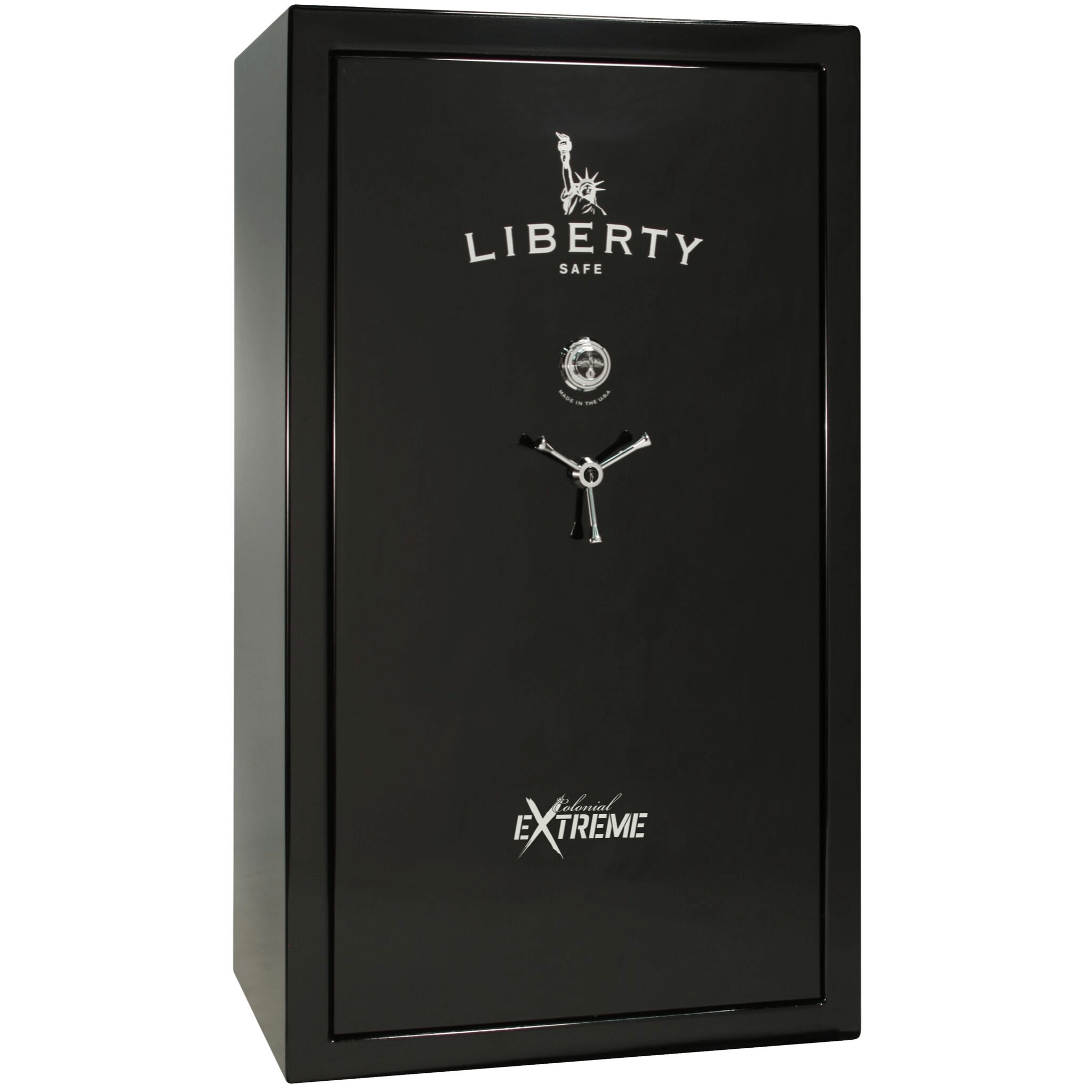 Colonial Series | Level 4 Security | 75 Minute Fire Protection | 50XT | DIMENSIONS: 72.5"(H) X 42"(W) X 27.5"(D*) | Black Gloss | Mechanical Lock | Idaho Safe & Vault, Caldwell Idaho