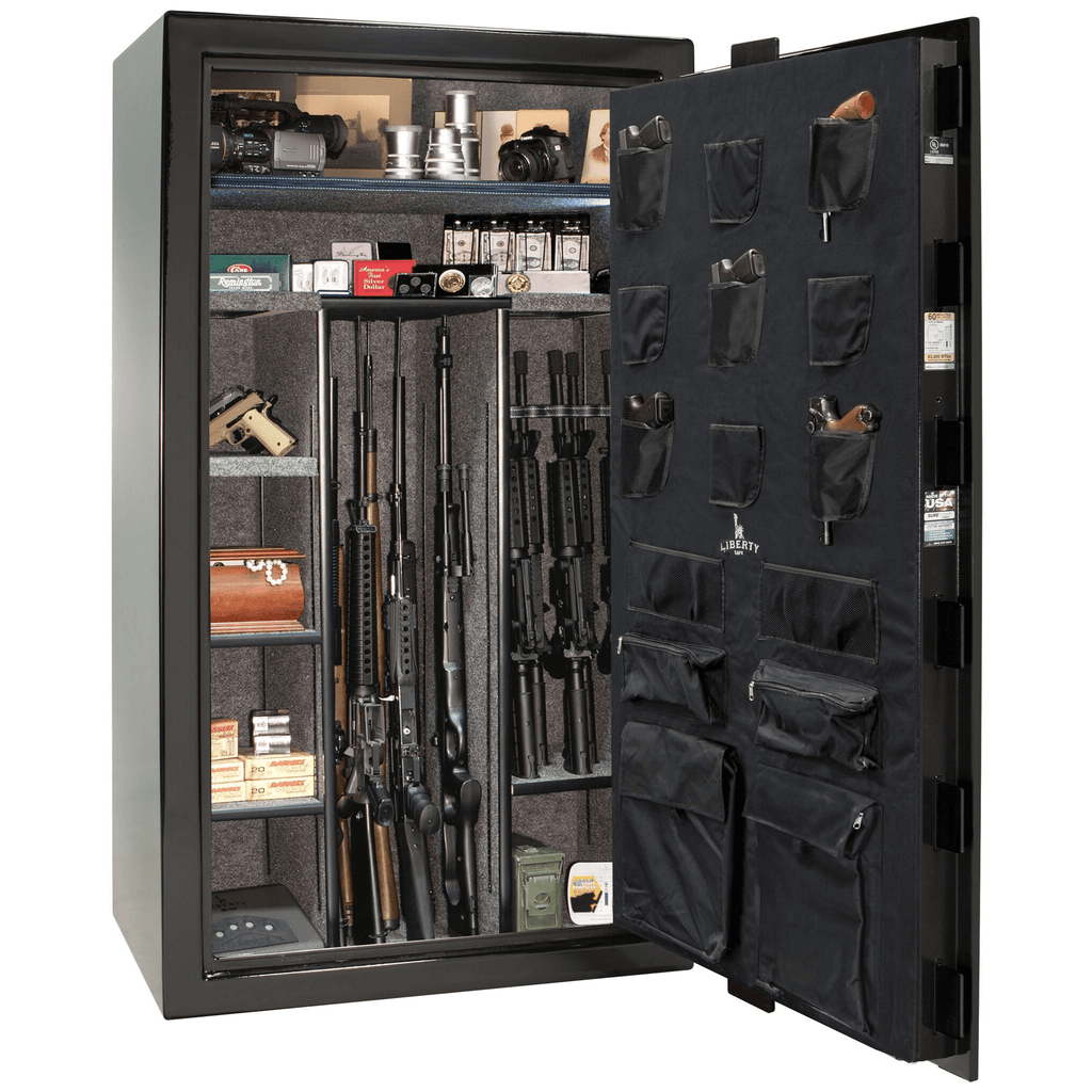 Colonial Series | Level 4 Security | 75 Minute Fire Protection | 50XT | DIMENSIONS: 72.5"(H) X 42"(W) X 27.5"(D*) | Black Gloss | Mechanical Lock | Idaho Safe & Vault, Caldwell Idaho