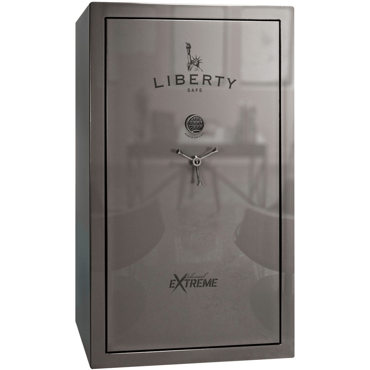 Colonial Series | Level 4 Security | 75 Minute Fire Protection | 50XT | DIMENSIONS: 72.5"(H) X 42"(W) X 27.5"(D*) | Gray Gloss | Electronic Lock | Idaho Safe & Vault, Caldwell Idaho