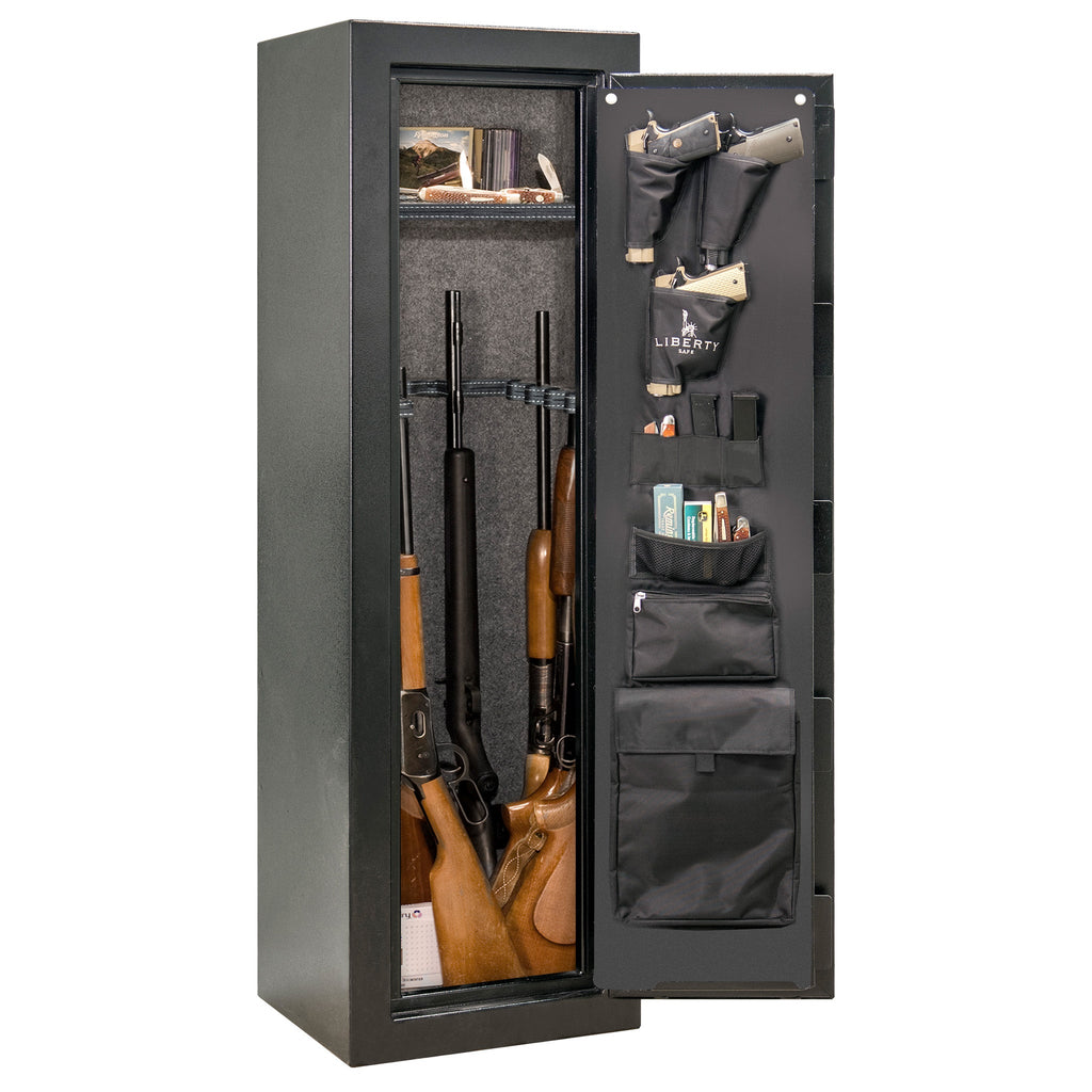 Centurion 12 | Level 1 Security | 30 Minute Fire Protection | Dimensions: 59.5" x 18.25" x 16" | Textured Black | Elock - Open Door | Idaho Safe & Vault, Caldwell Idaho