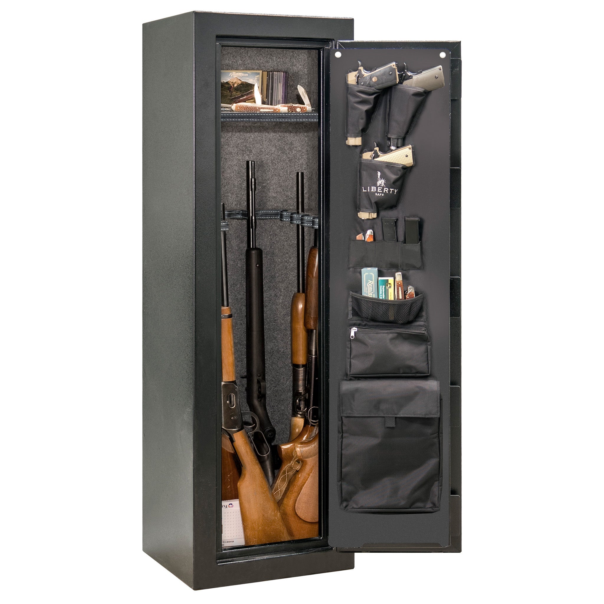 Centurion 12 | Level 1 Security | 30 Minute Fire Protection | Dimensions: 59.5" x 18.25" x 16" | Textured Black | Elock - Open Door | Idaho Safe & Vault, Caldwell Idaho