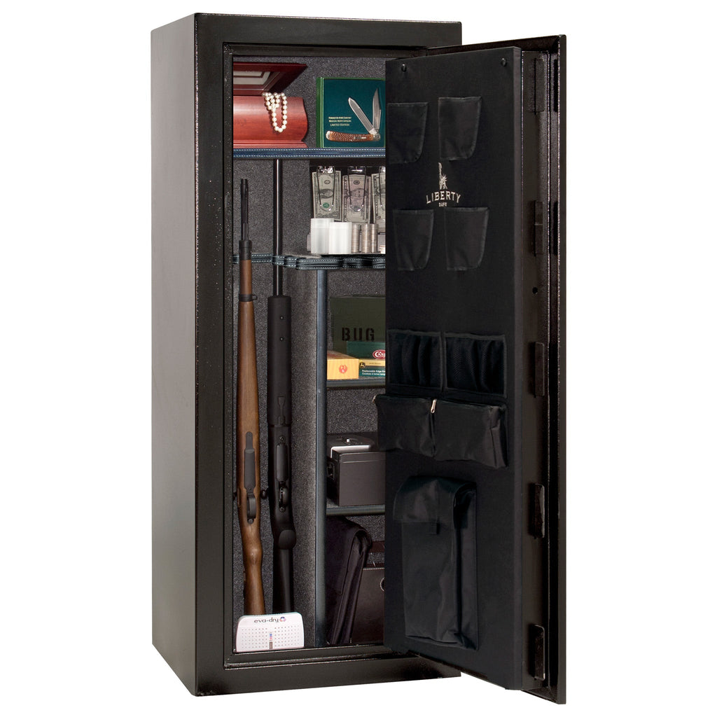 Centurion 18 | Level 1 Security | 30 Minute Fire Protection | Dimensions: 59.5" x 24.25" x 20" | Textured Black | Elock - Open Door | Idaho Safe & Vault, Caldwell Idaho