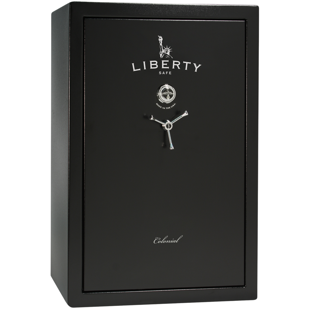 Colonial Series | Level 4 Security | 75 Minute Fire Protection | 35 | DIMENSIONS: 60.5"(H) X 42"(W) X 22"(D*) | Black Textured | Mechanical Lock | Idaho Safe & Vault, Caldwell Idaho