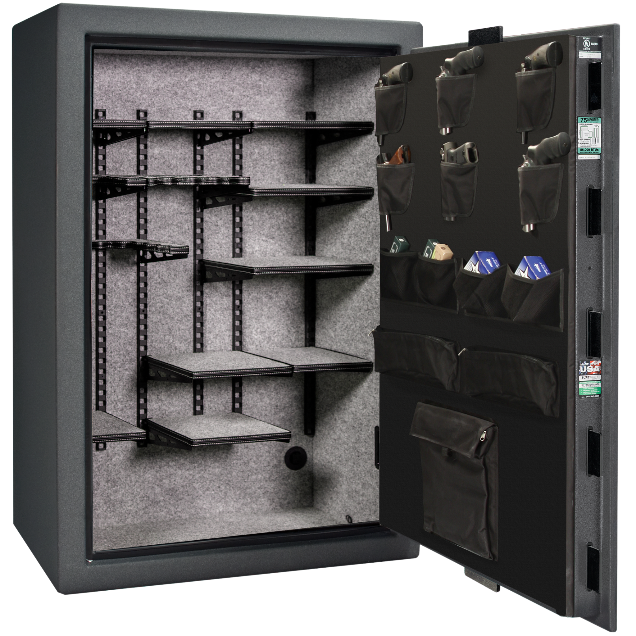 Colonial Series | Level 4 Security | 75 Minute Fire Protection | 35 | DIMENSIONS: 60.5"(H) X 42"(W) X 22"(D*) | Granite Textured | Idaho Safe & Vault, Caldwell Idaho