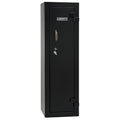 Gun Cabinet 14 | Dimensions: 59"(H) x 18"(W) x 16"(D*) | Textured Black - Closed | Idaho Safe & Vault, Caldwell Idaho
