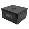HDV-250X | Biometric Handgun Vault | 11.125”(D) X 12.374”(W) X 6.689”(H) Exterior Dimensions | Black - Closed | Idaho Safe & Vault, Caldwell Idaho