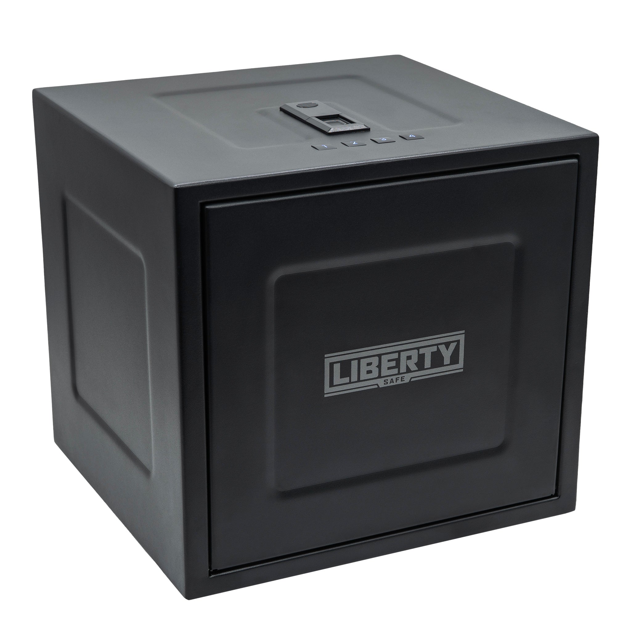 HDV-350X | Biometric Handgun Vault | 13”(D) X 14”(W) X 13”(H) Exterior Dimensions | Black - Closed | Idaho Safe & Vault, Caldwell Idaho