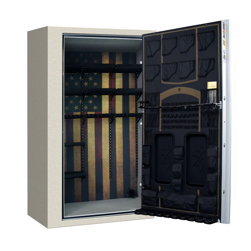 Browning | HTR49T: 72"(H) x 42"(W) x 24.5"(D) | Textured Putty Gray | Left Hand Hinges (+$399)