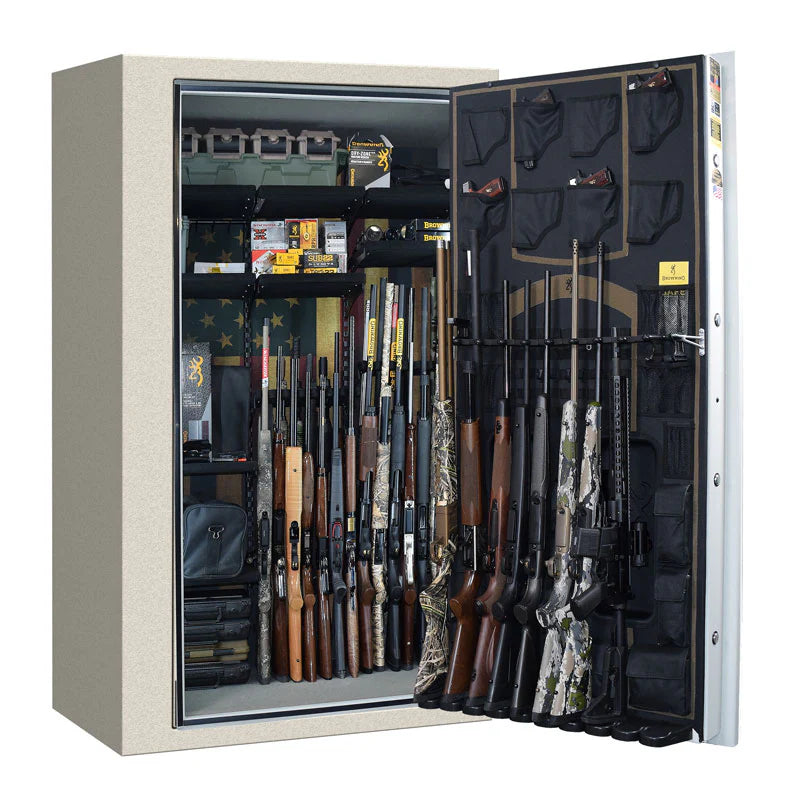Browning | HTR49: 60"(H) x 42"(W) x 24.5"(D) | Textured Putty Gray | Right Hand Hinges